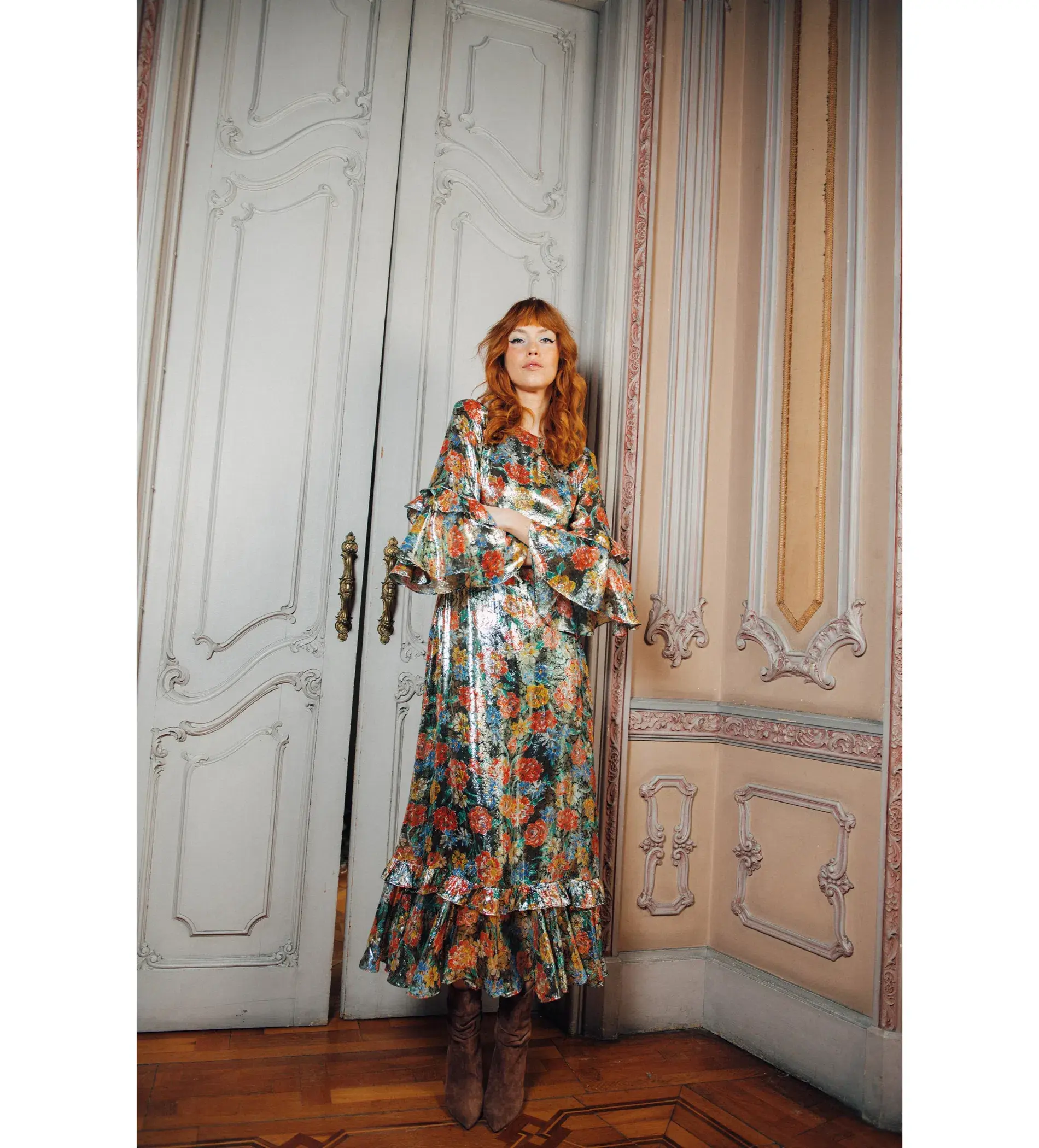 Queens Of Archive Ginger Dress in Multi Floral Size Small / AU 10 - Image 1