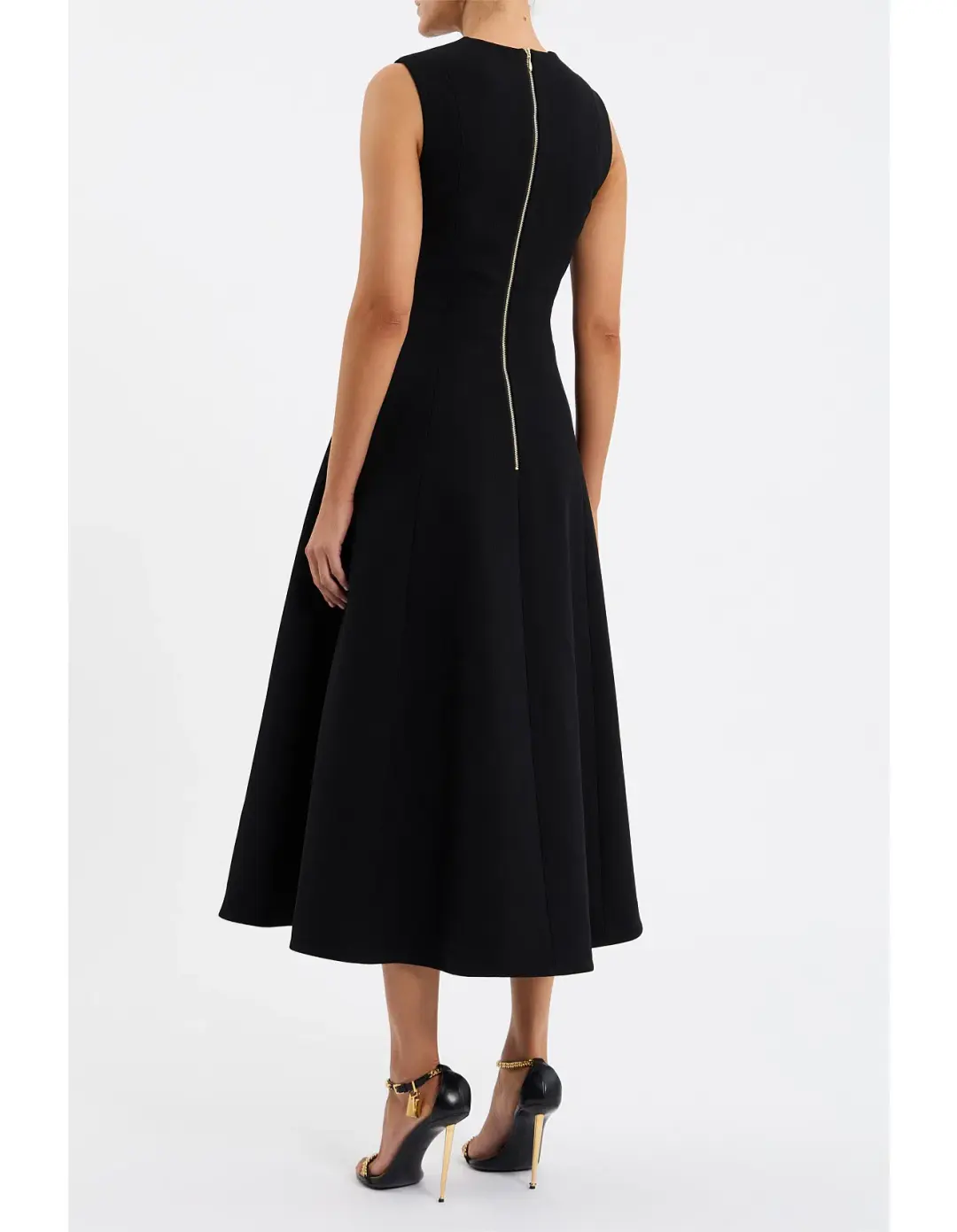 Rebecca Vallance Freyja Midi Dress Black Size AU 8 for rent on The Volte - main image