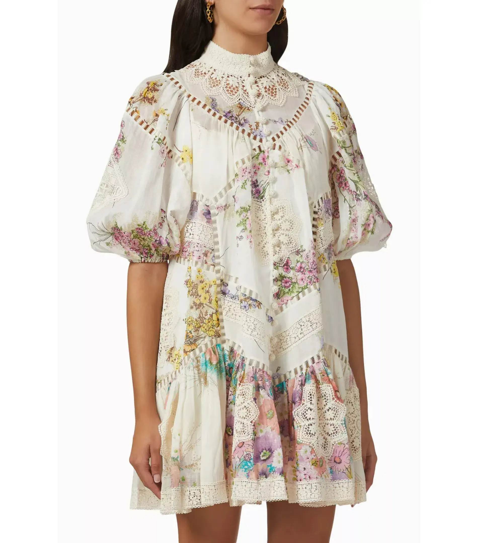 Zimmermann Jude Spliced Mini Dress in Ramie Size 2 / AU 12 - Image 2