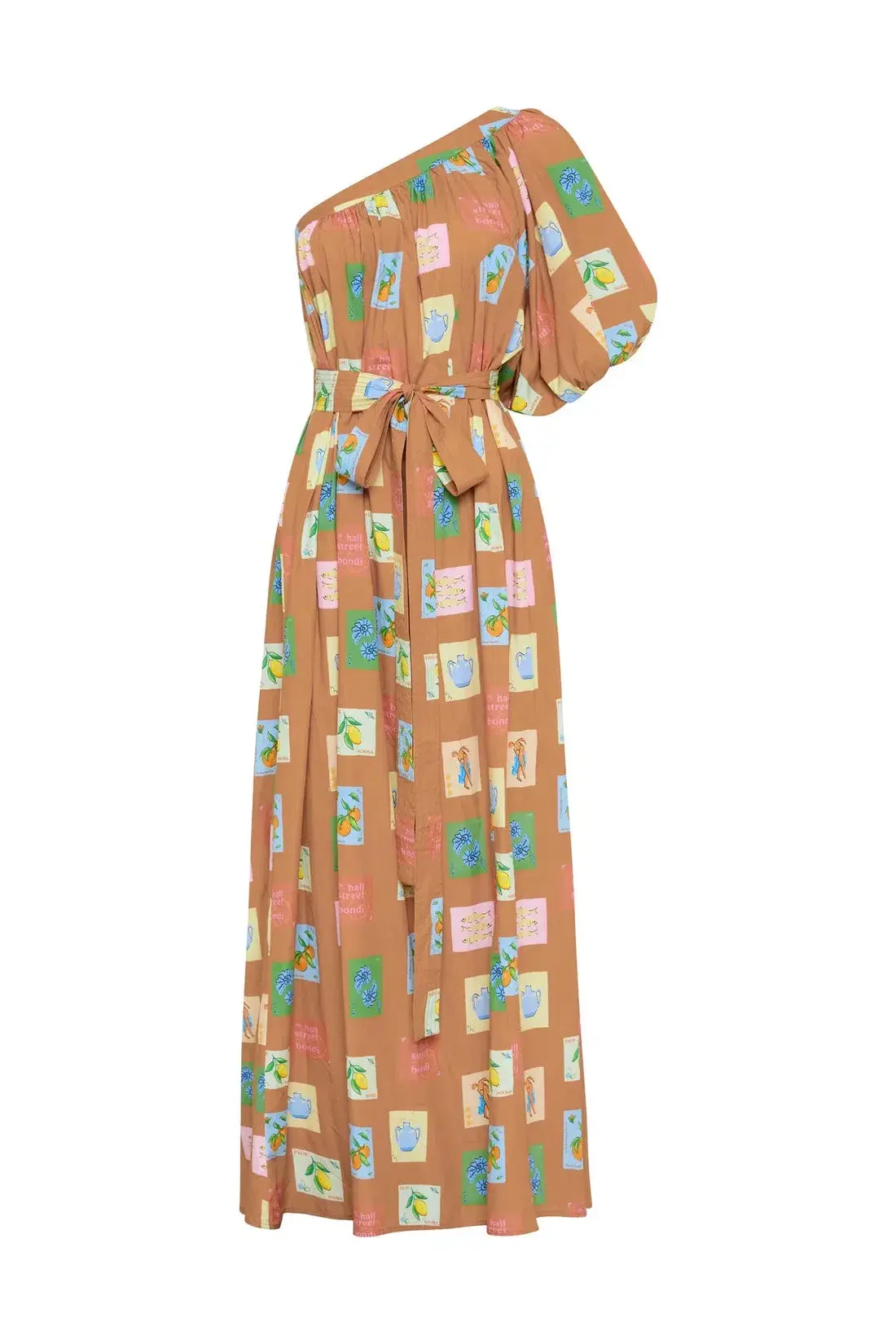 Palm Noosa Lotus Maxi Dress in Brown Print Size 12  - Image 6