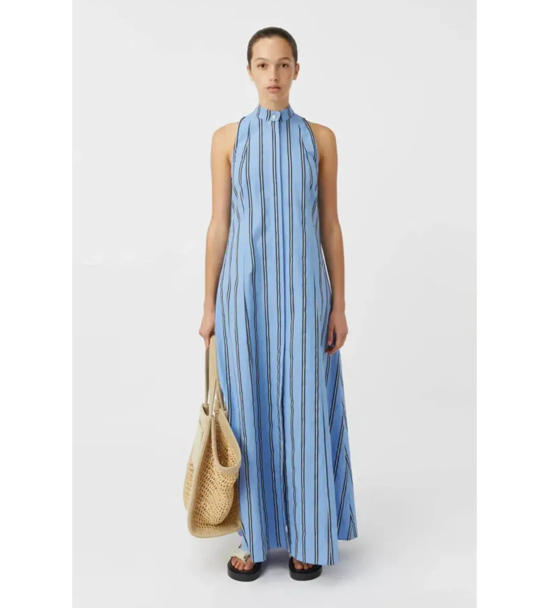 Camilla And Marc Maxi Dress Atoll Stripe Size 12 for rent on The Volte - main image