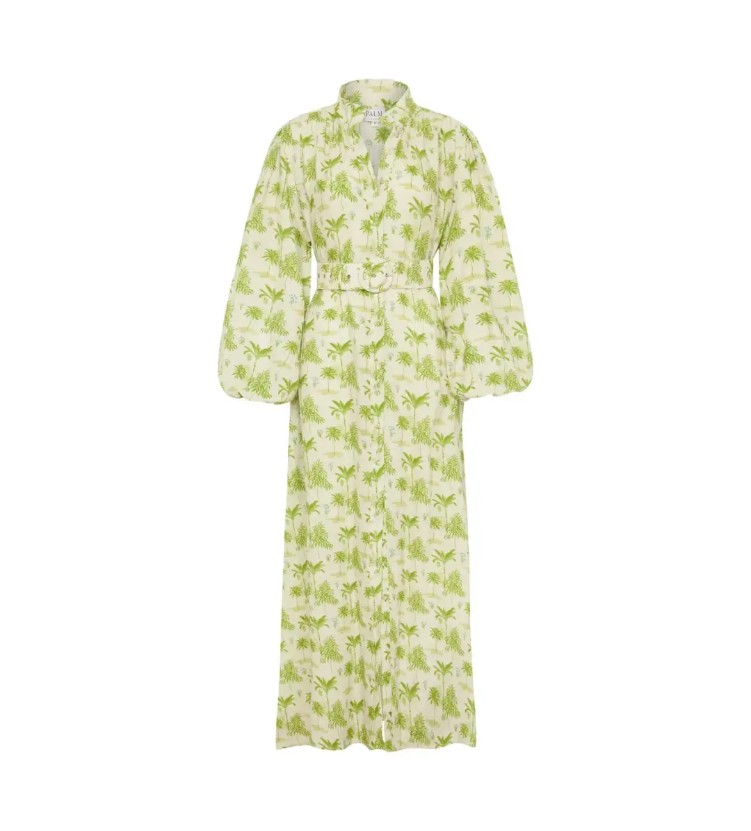 Palm Noosa Noddy Belted Shirt Dress in Green Palms Size 10 for rent on The Volte - main image