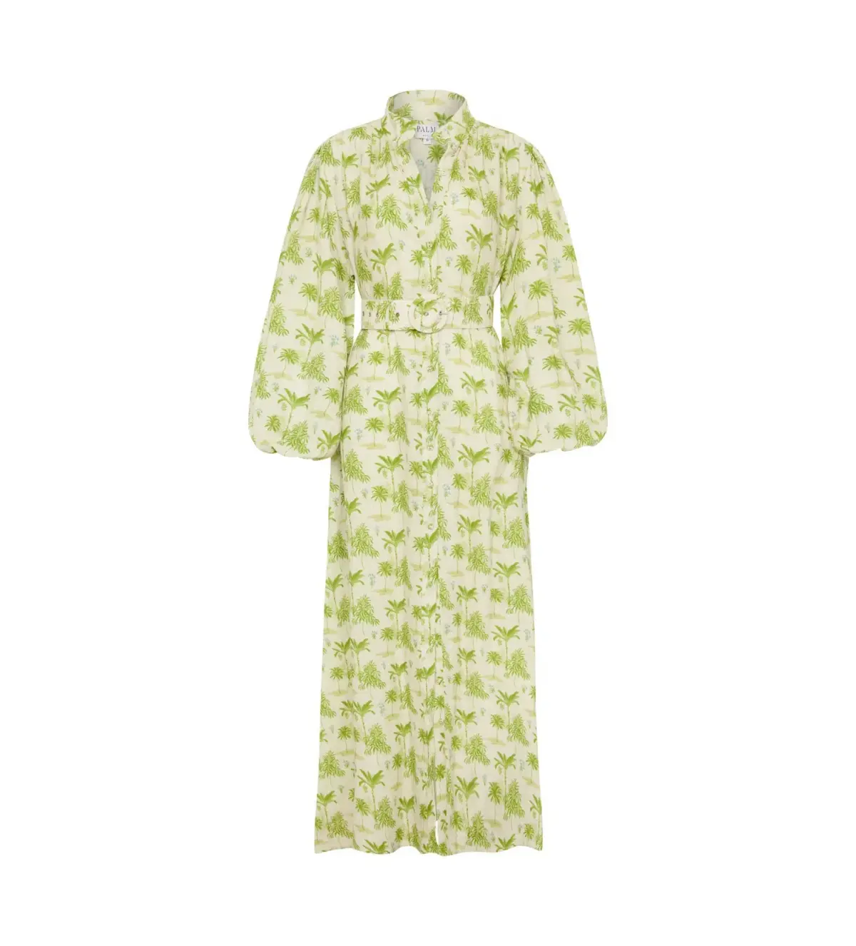 Palm Noosa Noddy Belted Shirt Dress in Green Palms Size 10 - Image 5