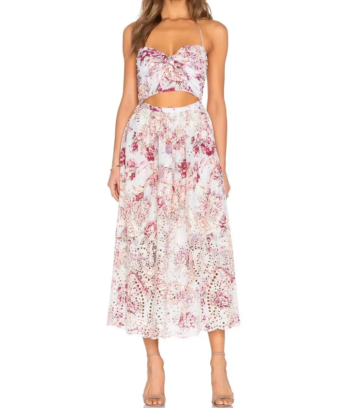 Zimmermann Eden Floral Midi Dress Size AU 8 - Image 1
