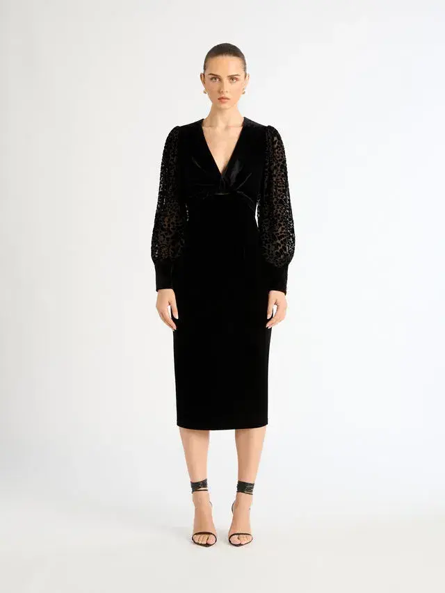 Sheike Elite  Midi Dress Black Size 12 - Image 1