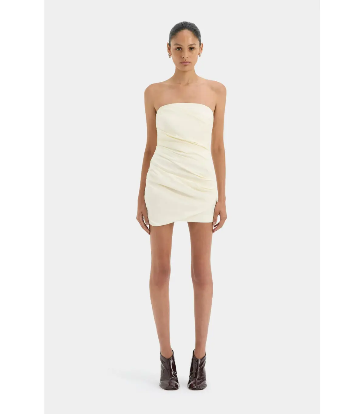 Sir The Label Florent Mini Dress in Cream Size 1 / AU 8 - Image 1