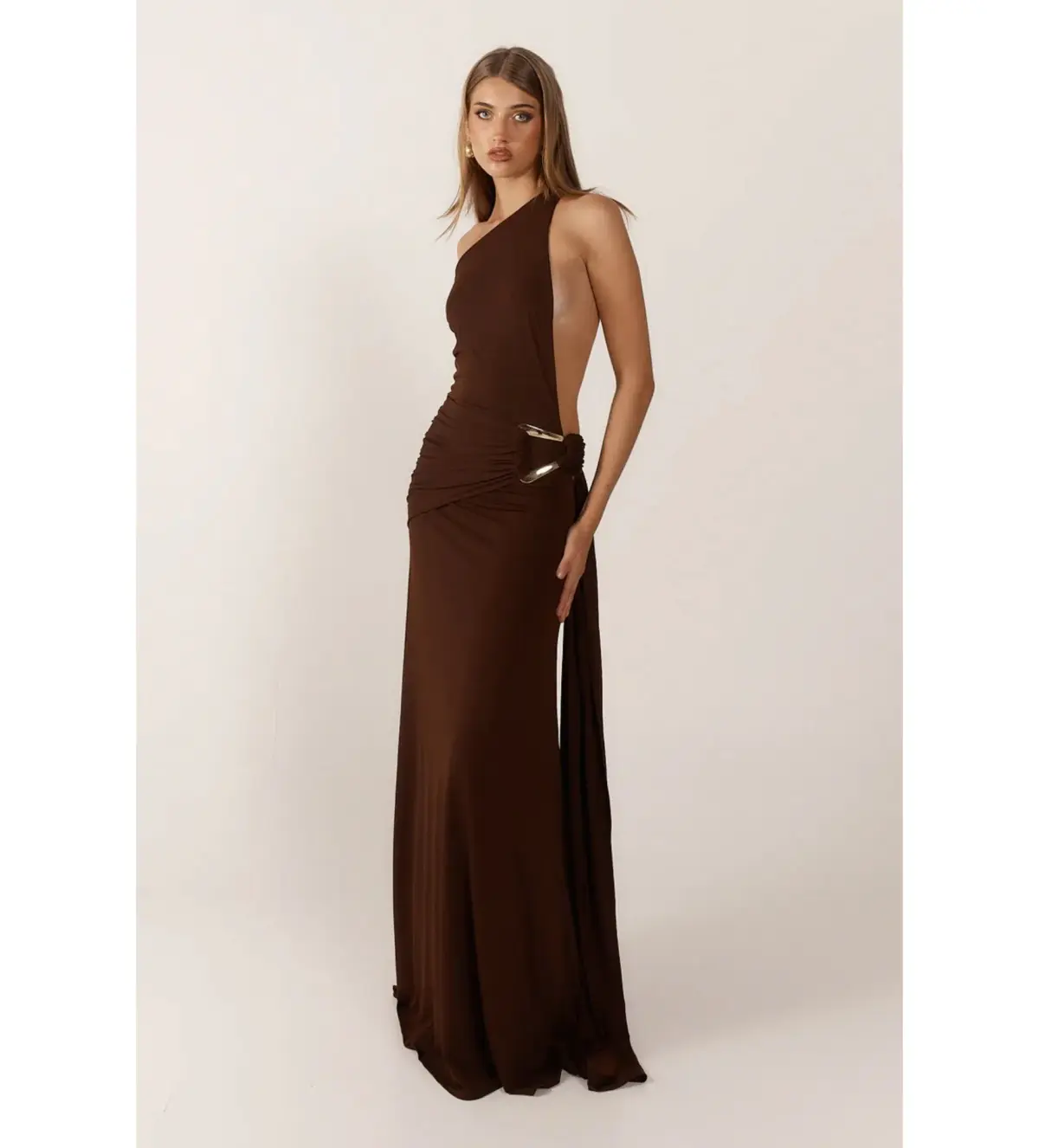 Ance Gria Gaia Gown Brown Size XS / AU 6 - Image 2