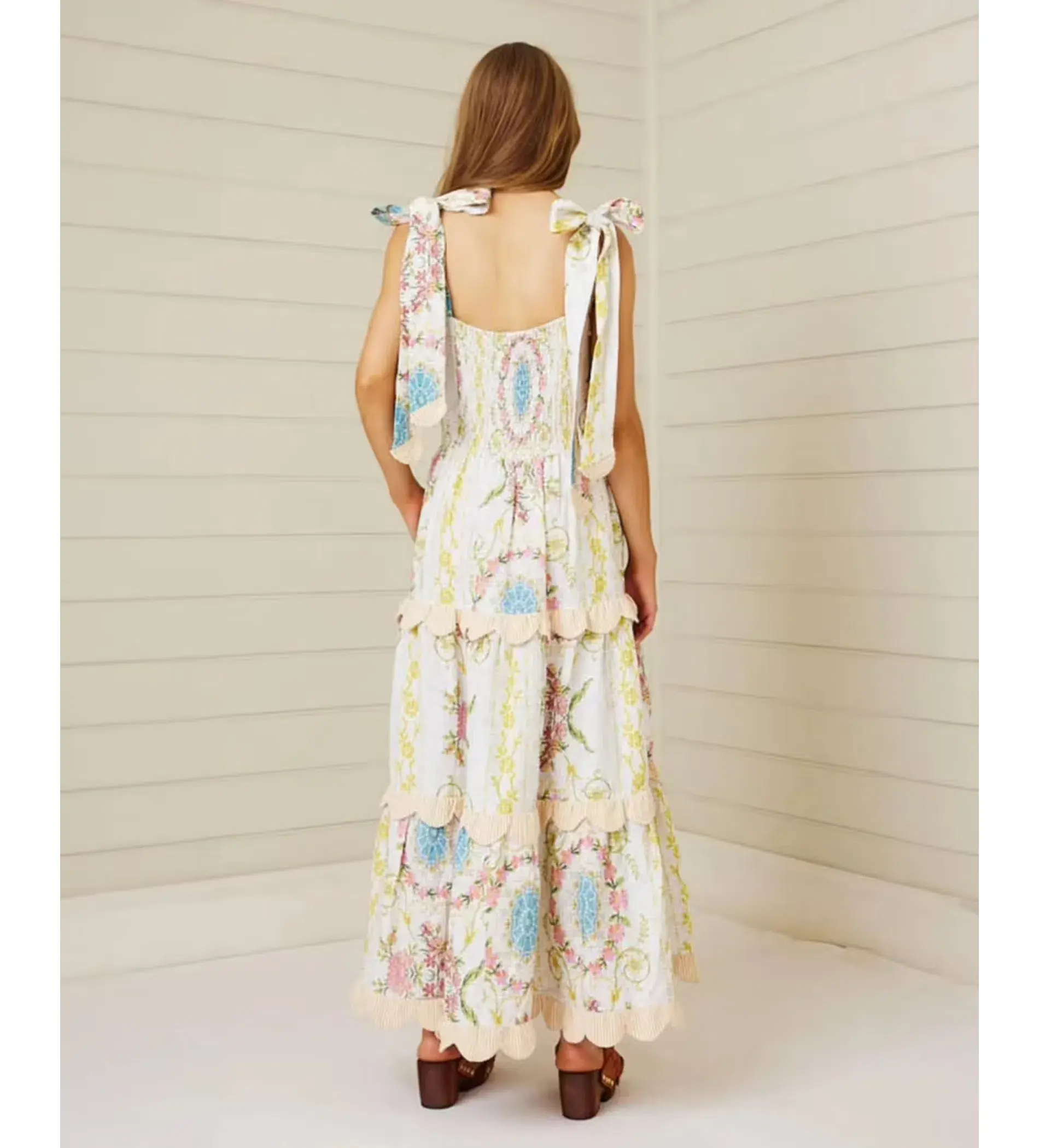 Binny Down The Rabbit Hole Dress in Fluer De Lys Print Size AU 8 - Image 4