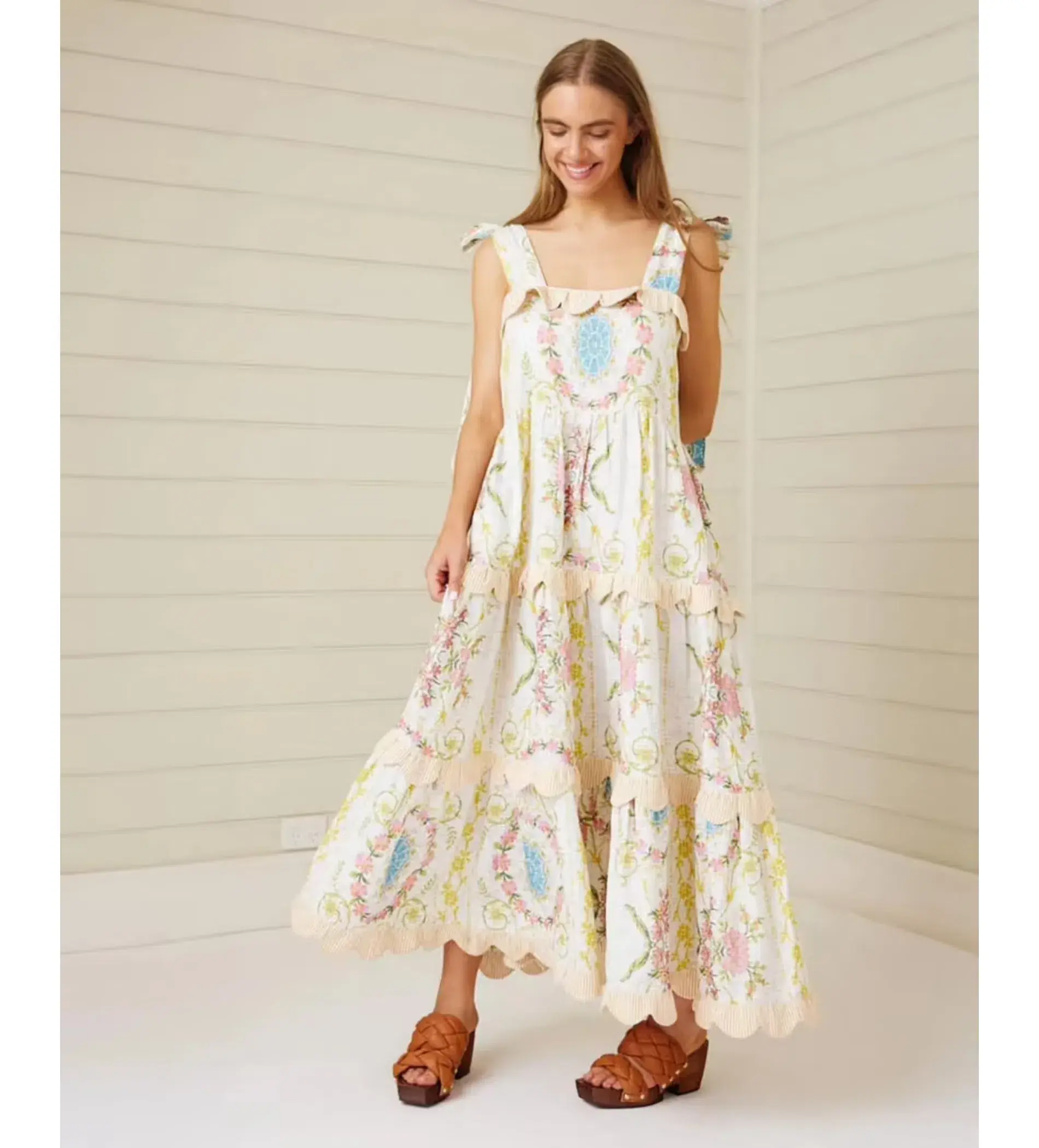 Binny Down The Rabbit Hole Dress in Fluer De Lys Print Size AU 8 - Image 5