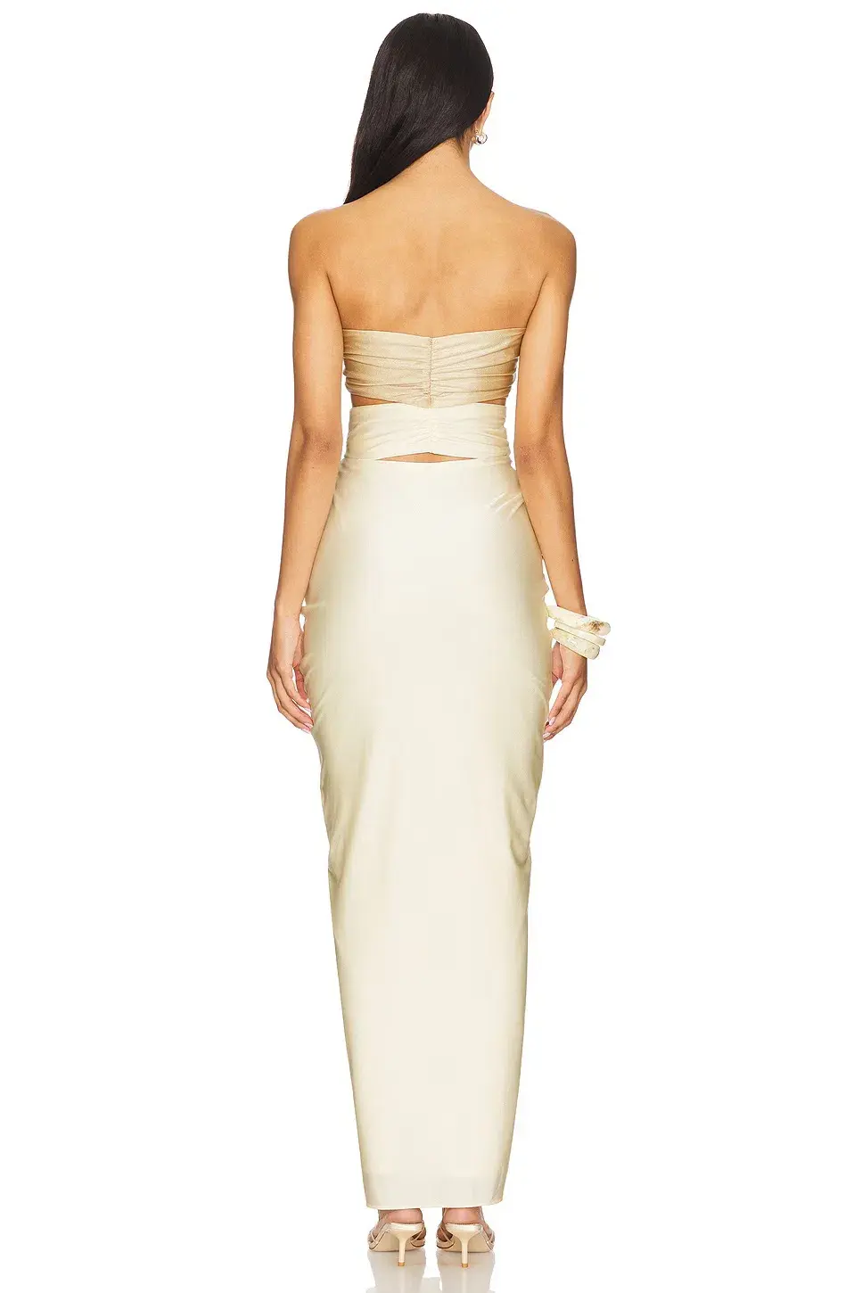 Baobab Giselle Maxi Dress Marble Ivory Size XS / AU 6 - Image 3