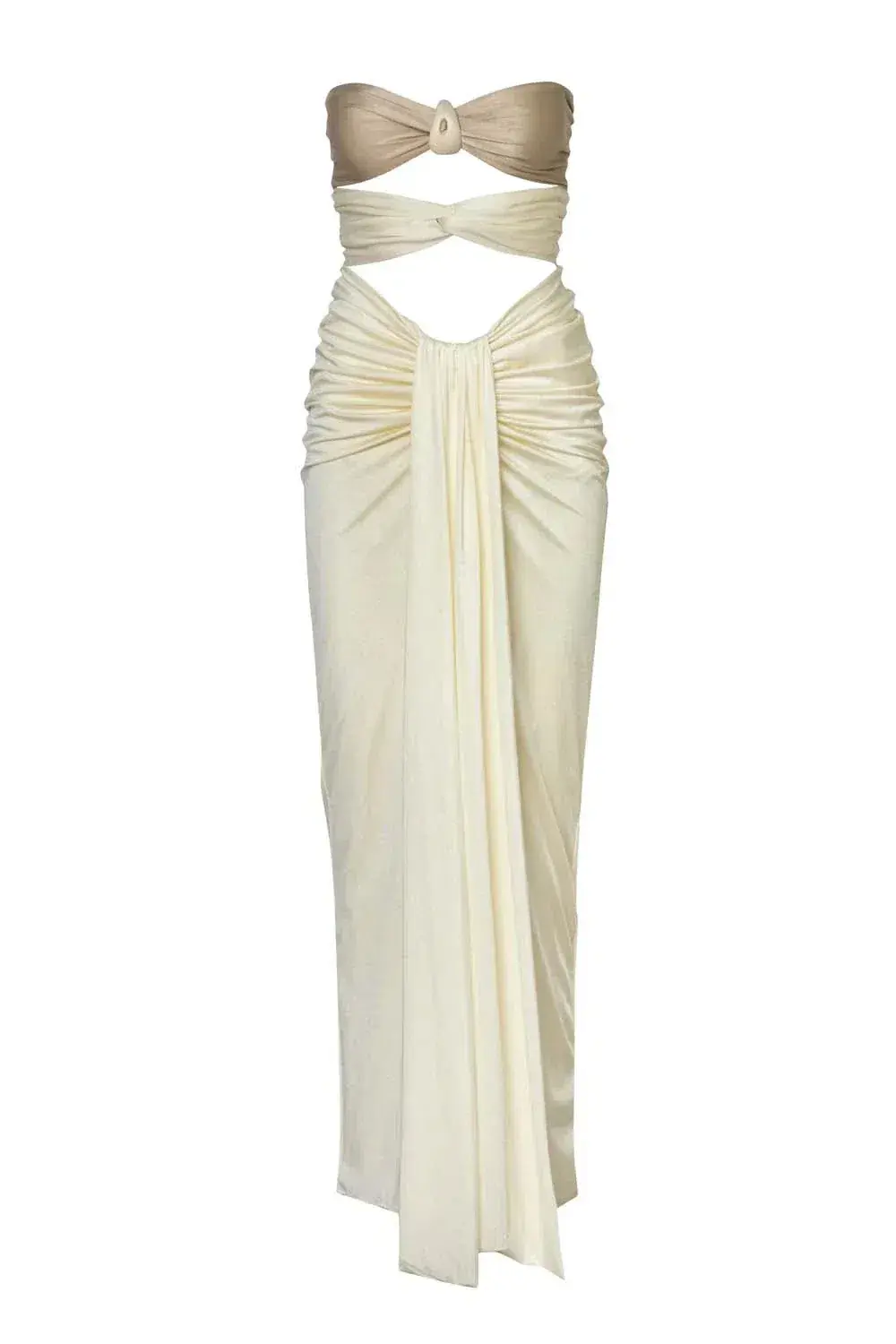 Baobab Giselle Maxi Dress Marble Ivory Size XS / AU 6 - Image 4