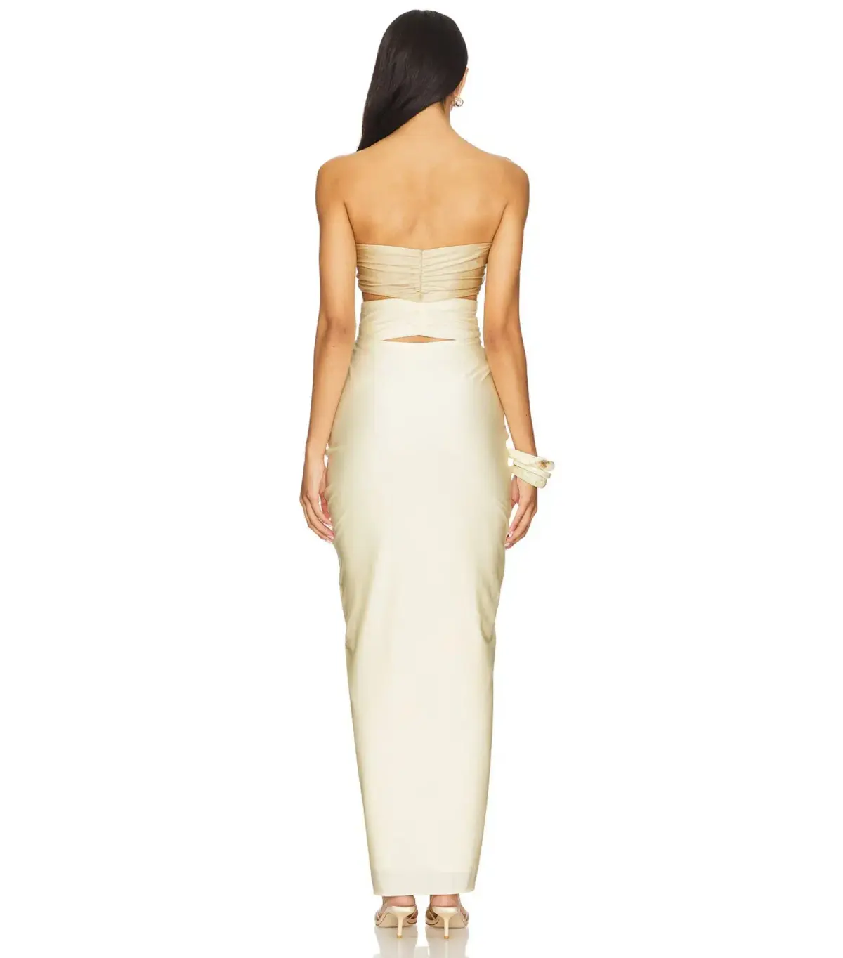Baobab Giselle Maxi Dress in Marble Ivory Size S / AU 8 - Image 3