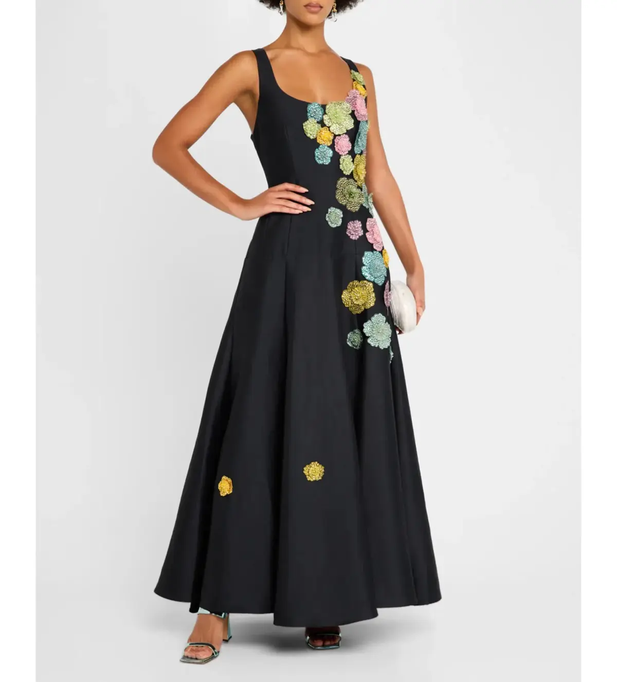 Alemais Lolita Gown Black Floral Size 10 - Image 2