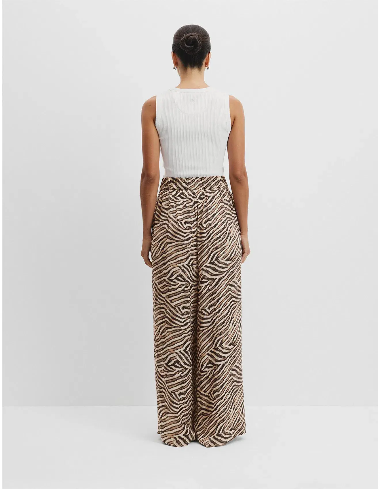 Country Road Print Cupro Pull-on Pant Print Size 6 - Image 4