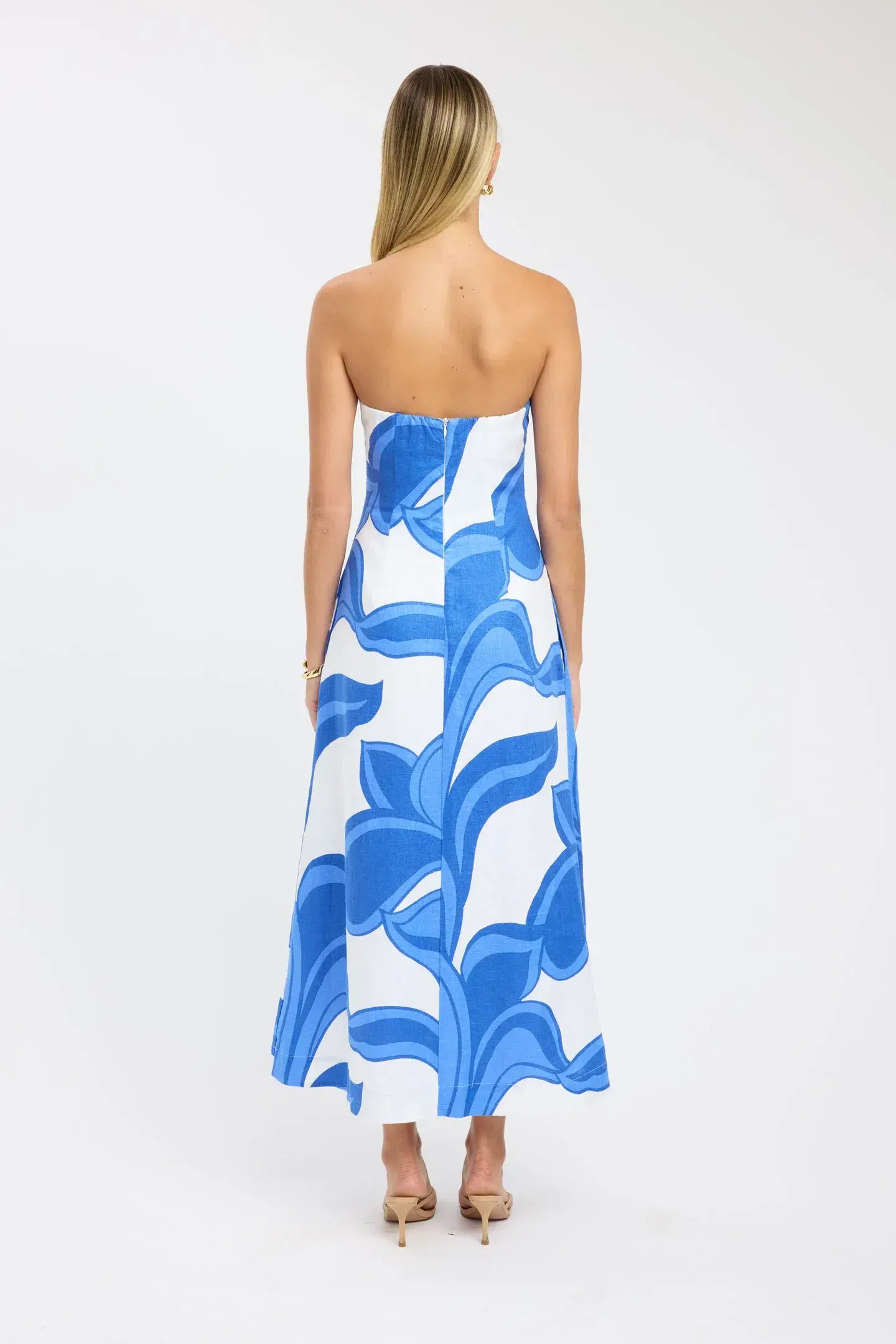 Kookai Zani Strapless Maxi Dress Multi Size 8 - Image 2