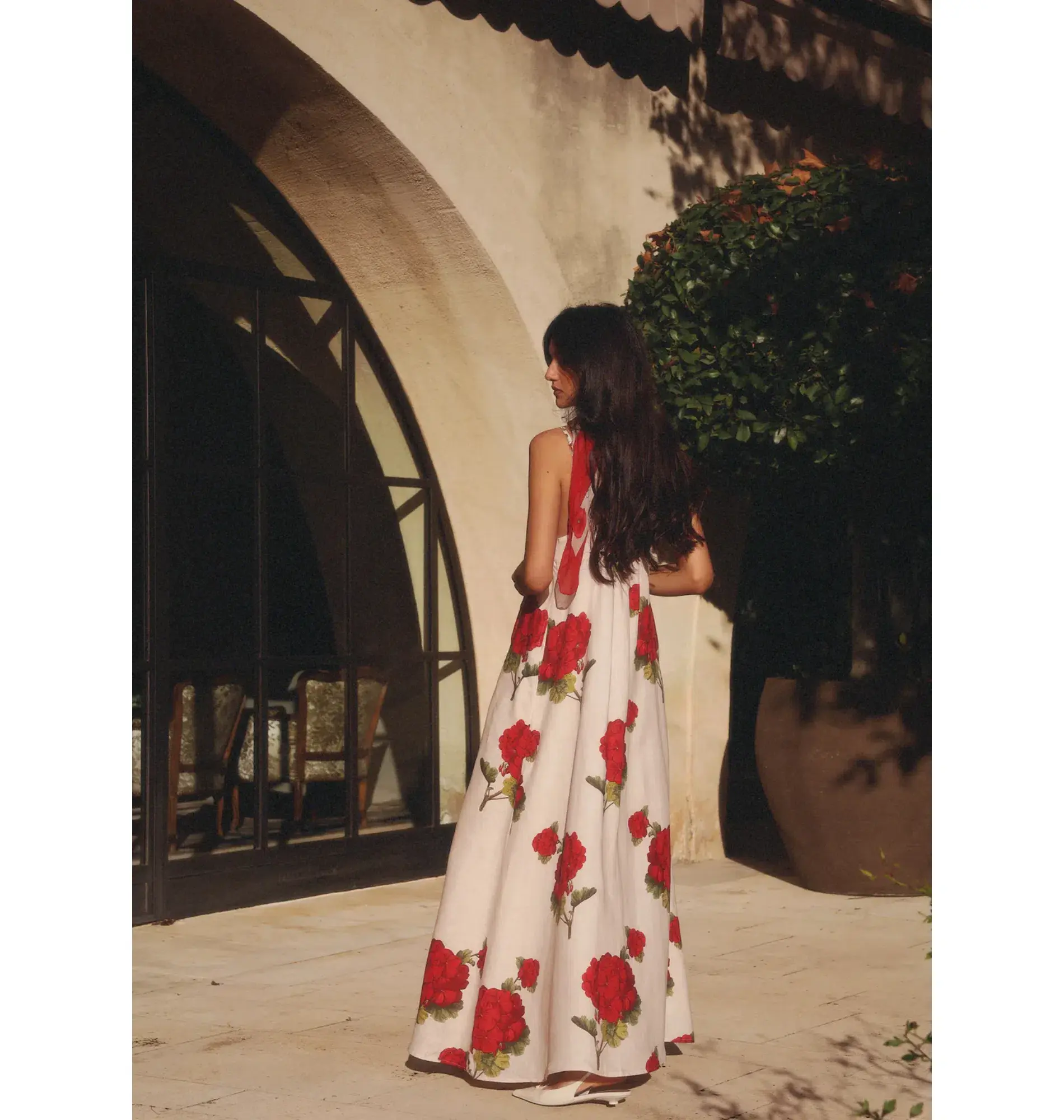 Morton Mac Camilla Dress in Crimson Ivy Size S / AU 8  - Image 5