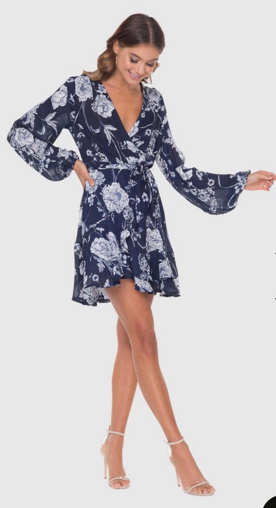 Pilgrim For The Love Mini Dress Floral Size 10 - Image 1