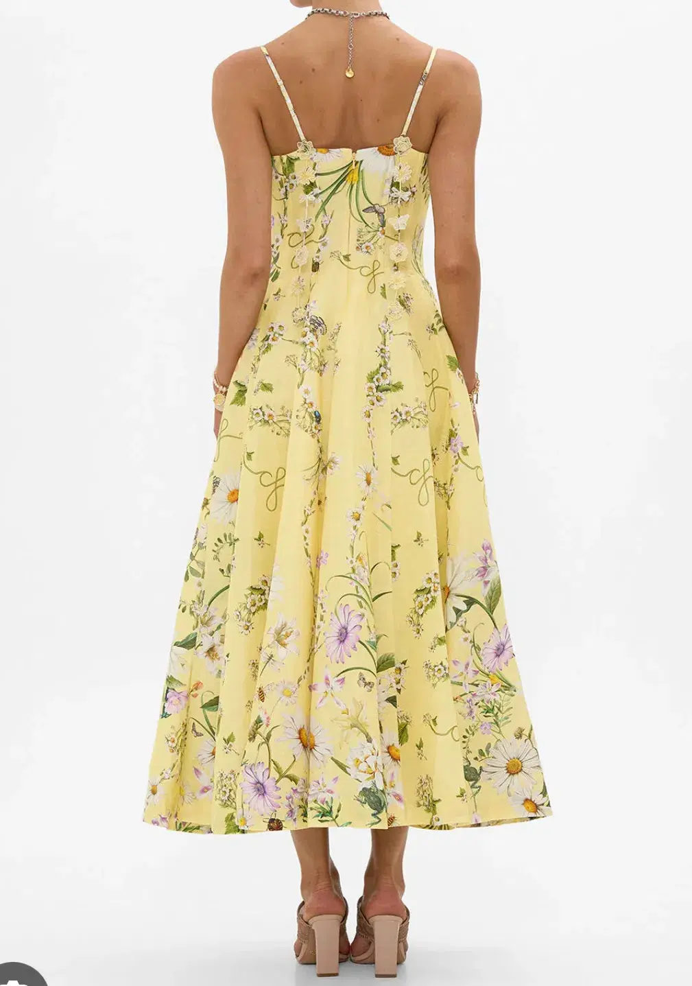 Camilla Corset Dress With Long Flared Skirt Daisy Chains Size L / AU 14 - Image 2
