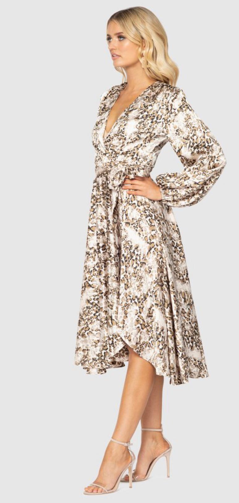 Pilgrim Tony Dress Leopard Print Size 10 - Image 2