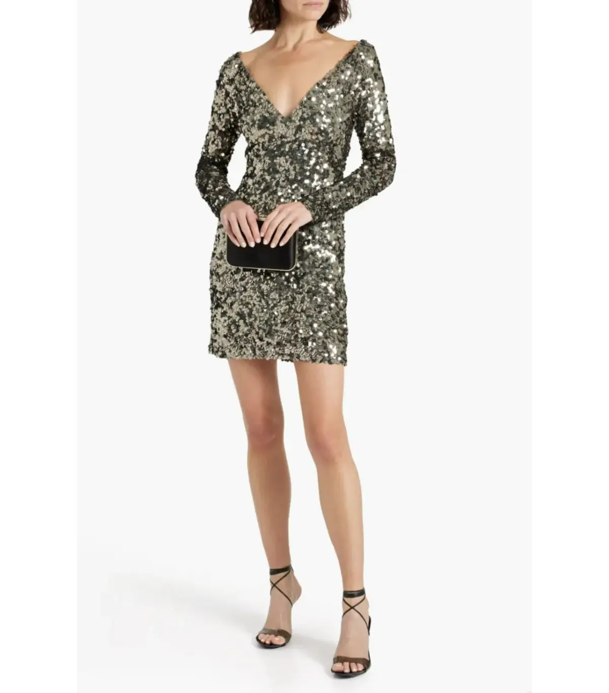 Rachel Gilbert Fleur Mini Dress in Gunmetal Size 4 / AU 14 - Image 1