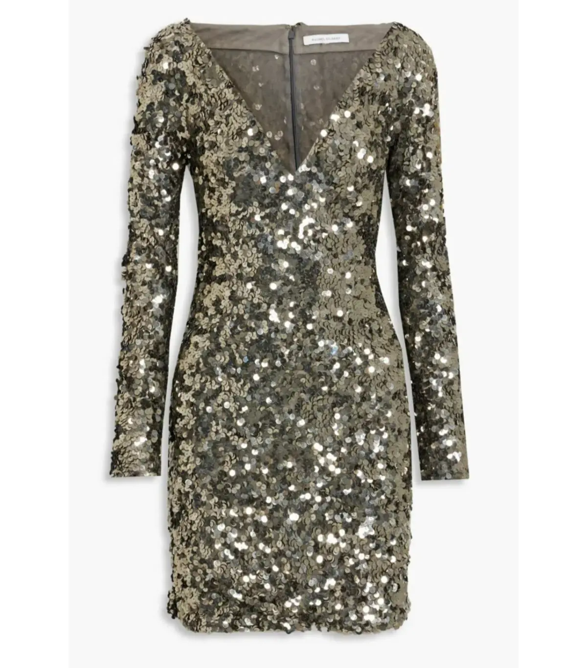 Rachel Gilbert Fleur Mini Dress in Gunmetal Size 4 / AU 14 - Image 3