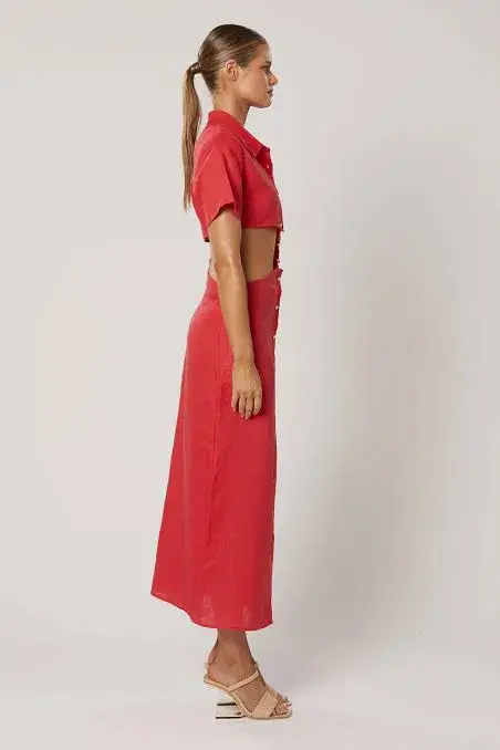 Winona the Label Imara Red Cut Out Dress Size 12 - Image 2