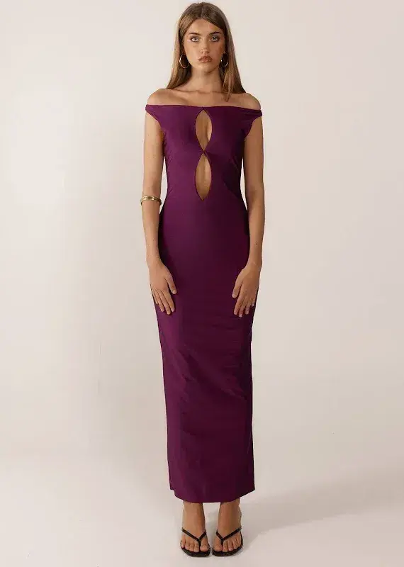 Ance Gria Passable Plum Dress Size 6 - Image 1