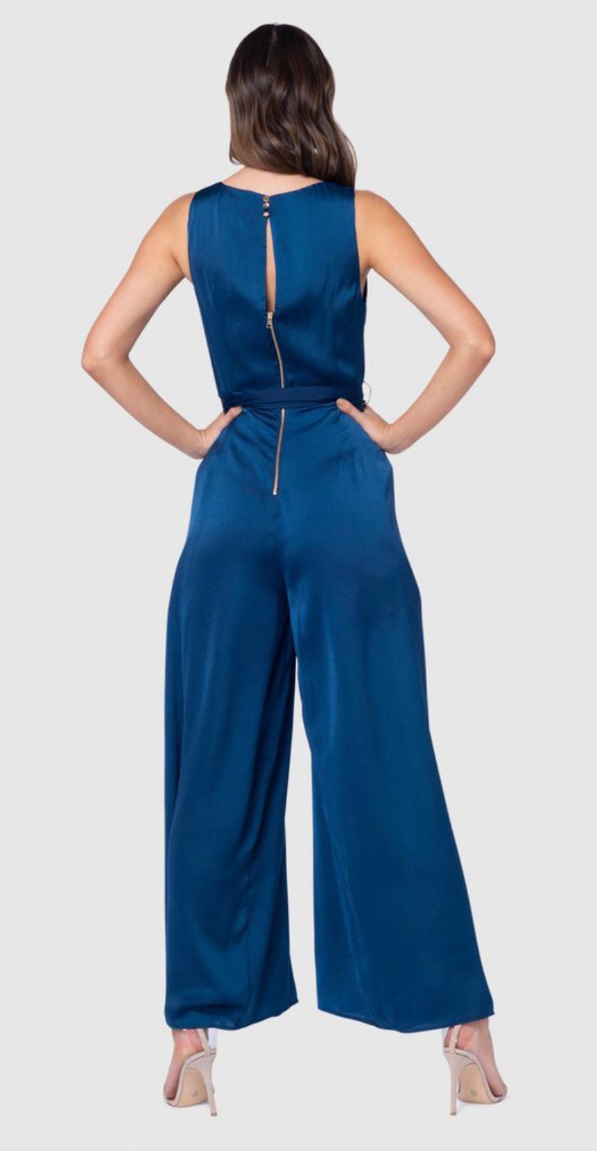 Pilgrim My Lucid Jumpsuit Electric Blue Size 10 - Image 3