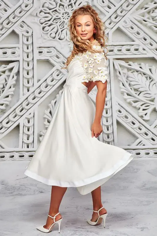 Trelise Cooper White Dance With Somebody Dress Size 8 - Image 2