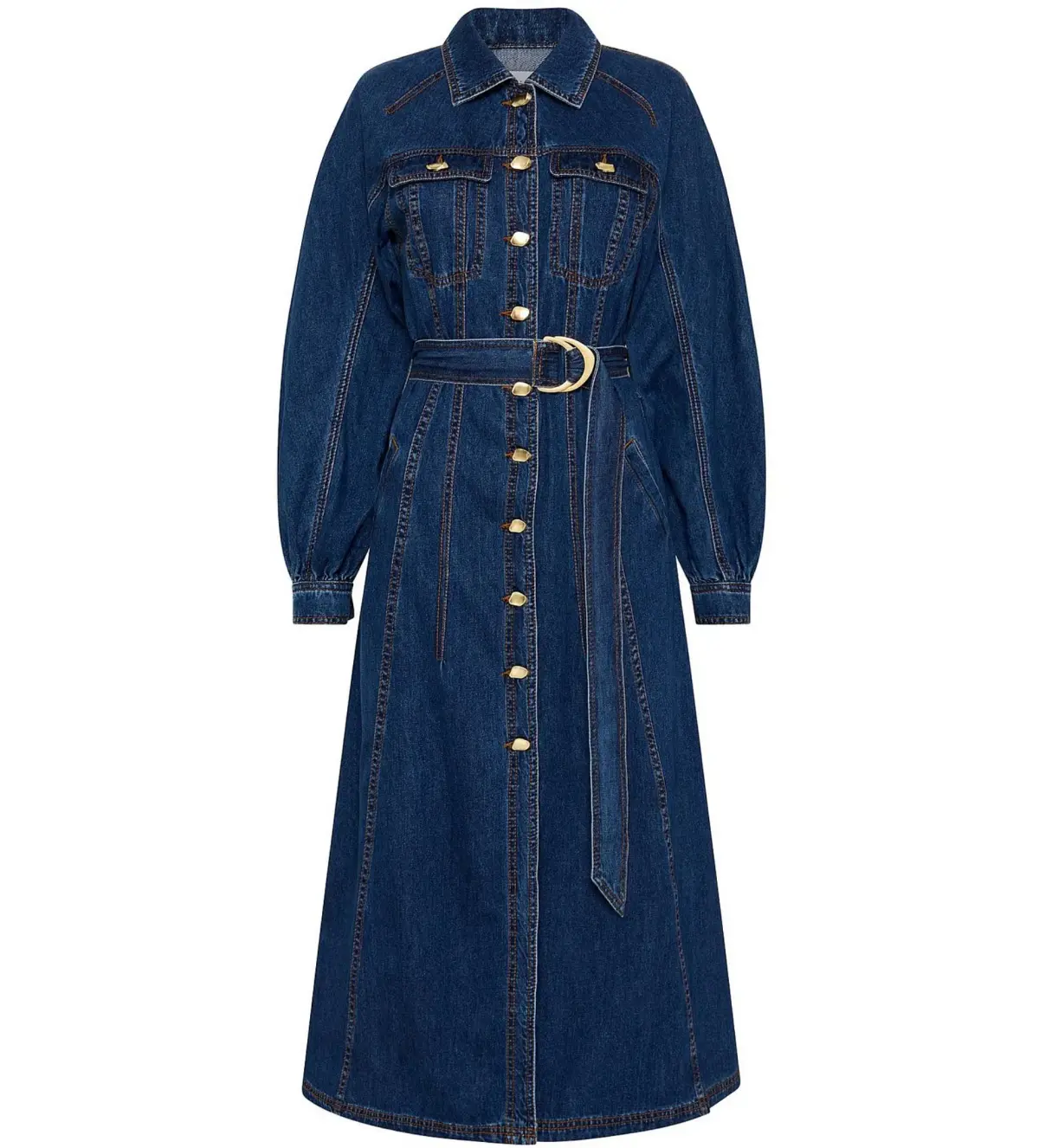 Aje Colorado Denim Midi Dress Size XXS / AU 4 - Image 4