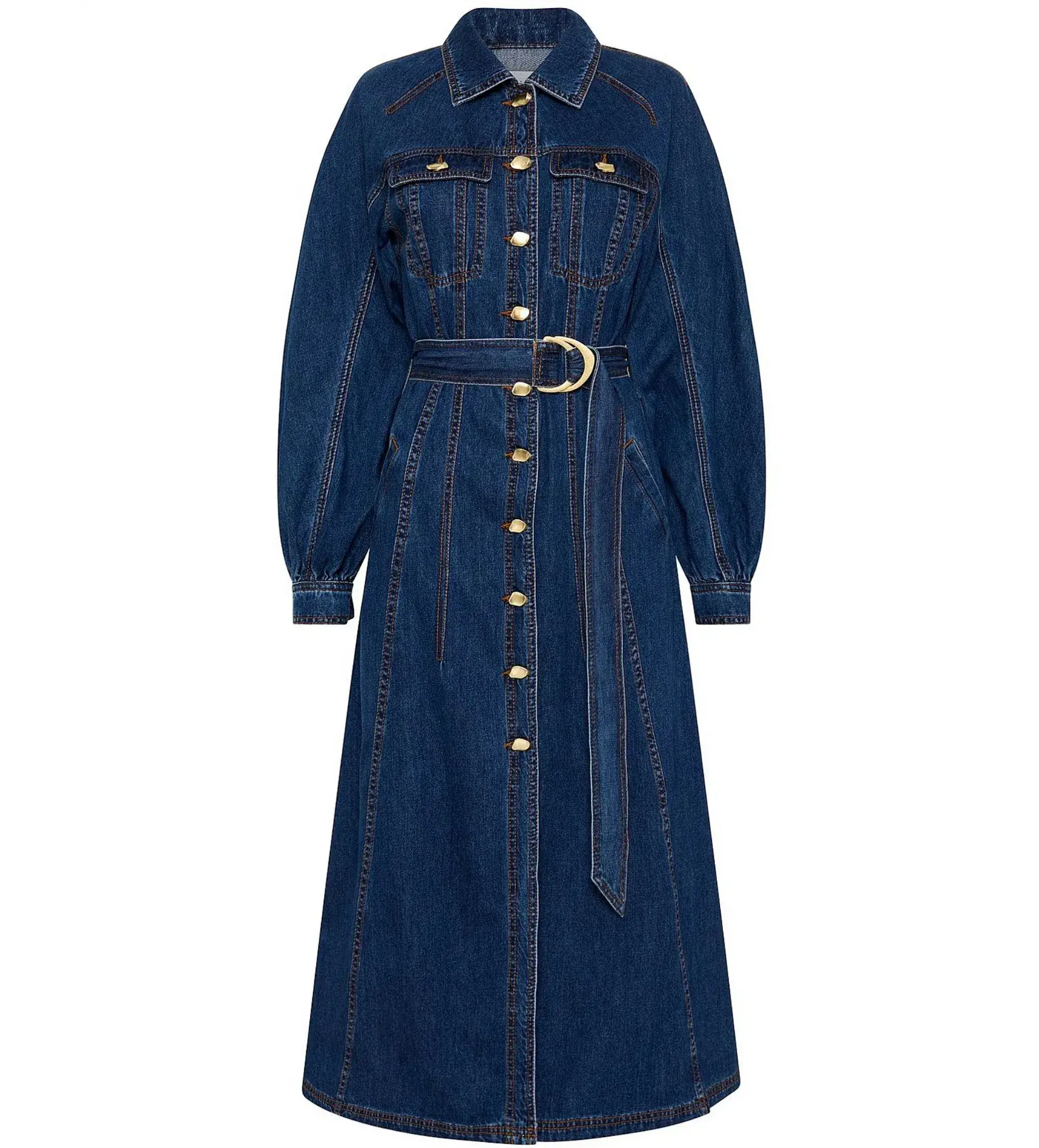 Aje Colorado Denim Midi Dress Size XXS / AU 4 - Image 4