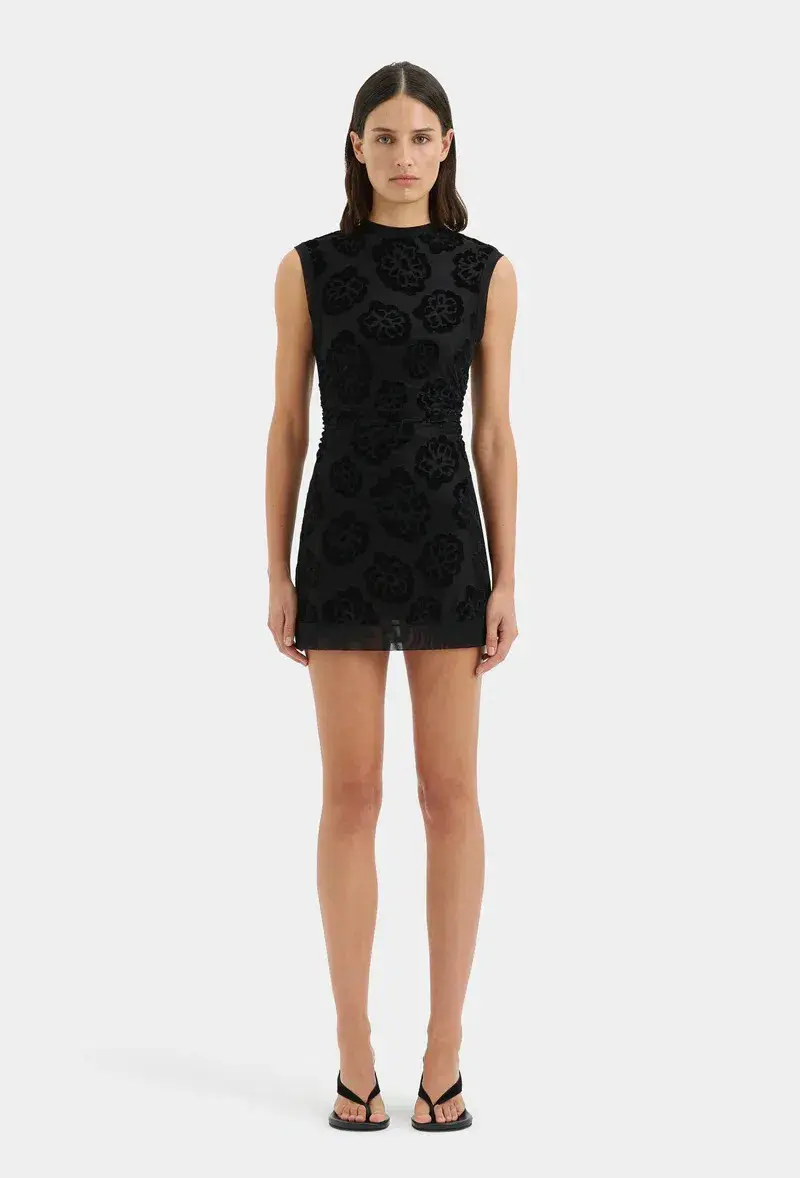 Sir the label Vittoria Mini Dress Midnight Floral Size 8 - Image 1