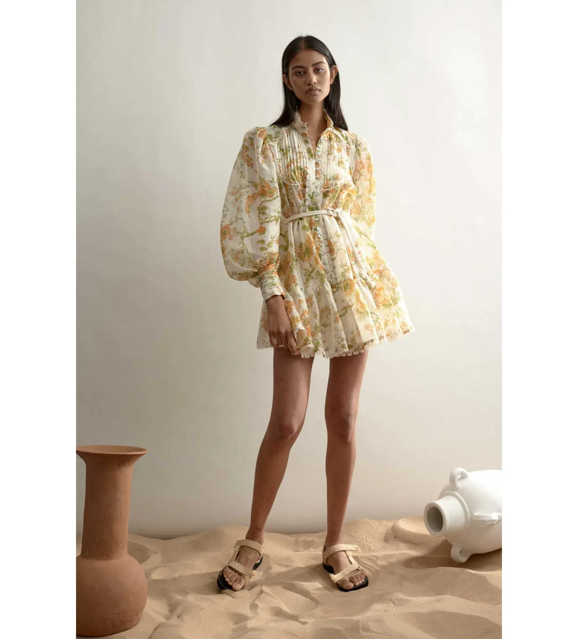 Alemais	Songbird Mini Dress Floral Size 8 - Image 1
