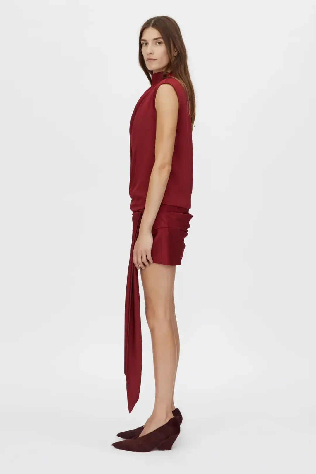 Camilla and Marc Cyphre Mini Dress Red Size 6 for rent on The Volte - main image