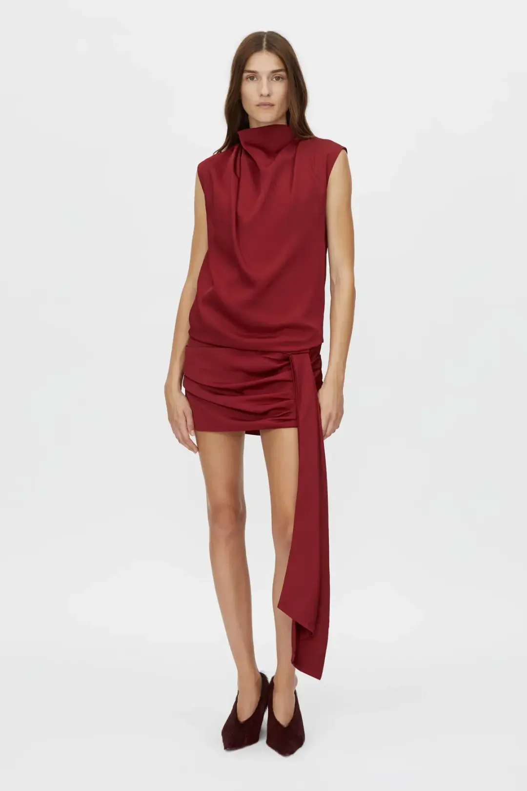 Camilla and Marc Cyphre Mini Dress Red Size 6 for rent on The Volte - main image