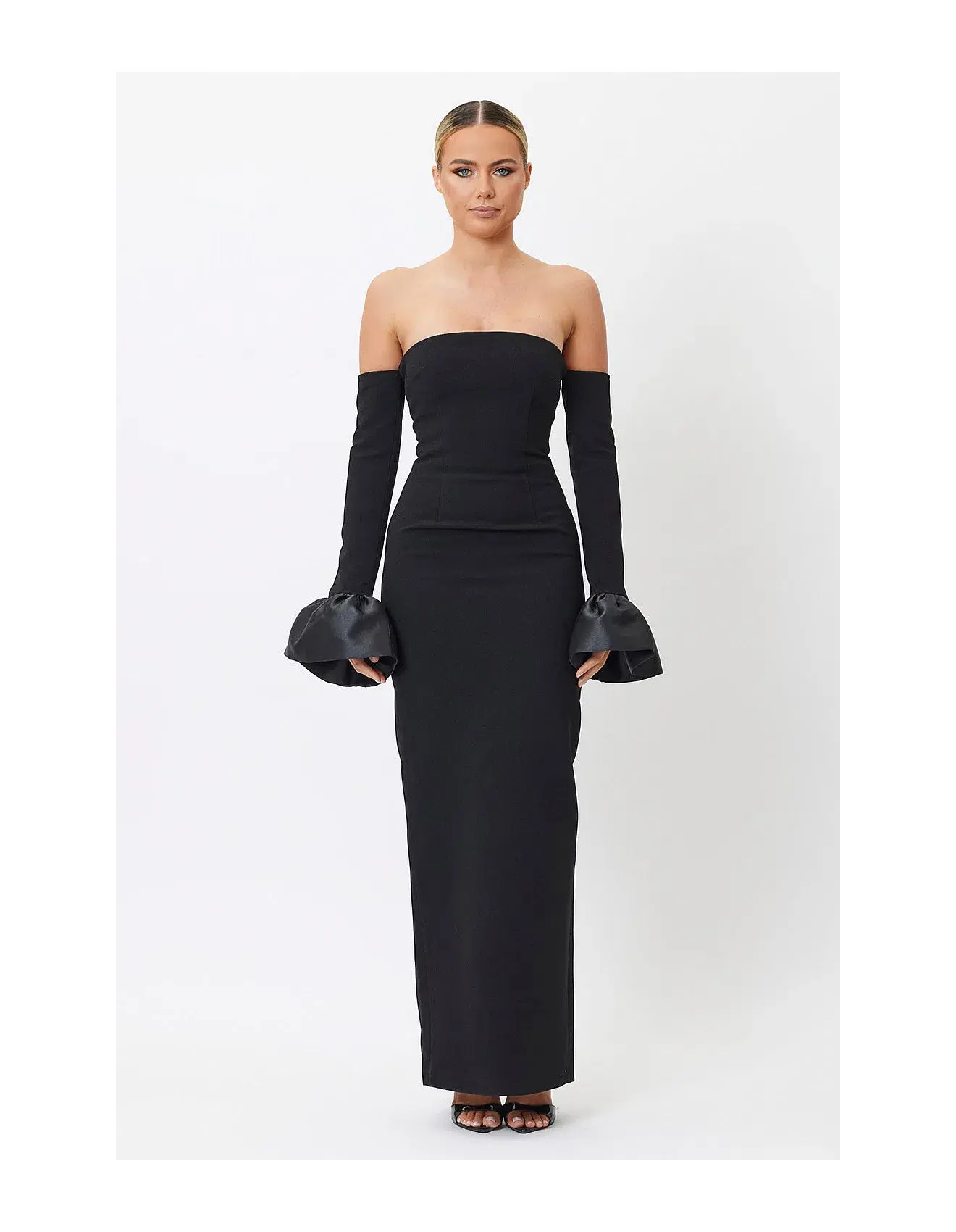 Bianca and Bridgett Adrianna Maxi Dress Black Size AU 12 - Image 1