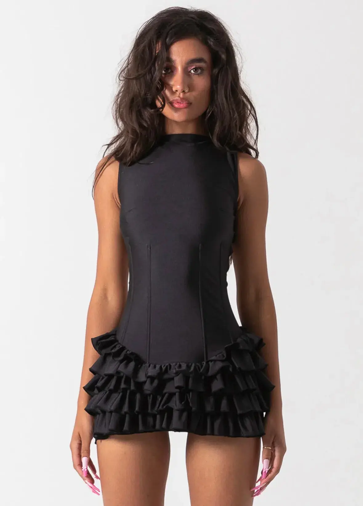 Bye Bambi Madison Mini Dress Black Size AU 10 - Image 2