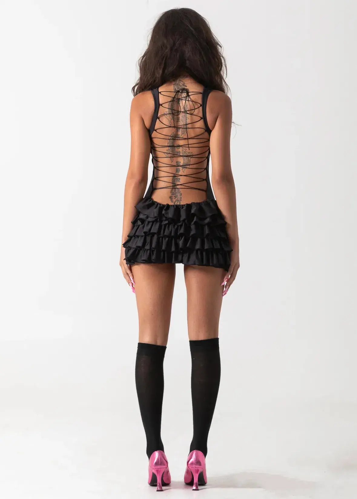 Bye Bambi Madison Mini Dress Black Size AU 10 - Image 4