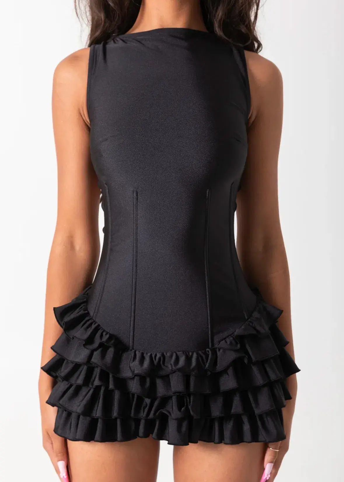 Bye Bambi Madison Mini Dress Black Size AU 10 - Image 6