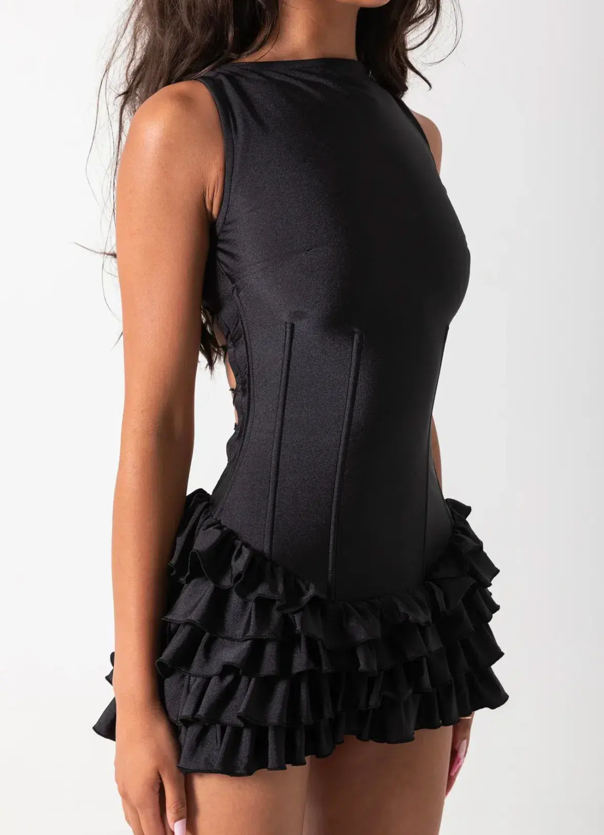 Bye Bambi Madison Mini Dress Black Size AU 10 - Image 7
