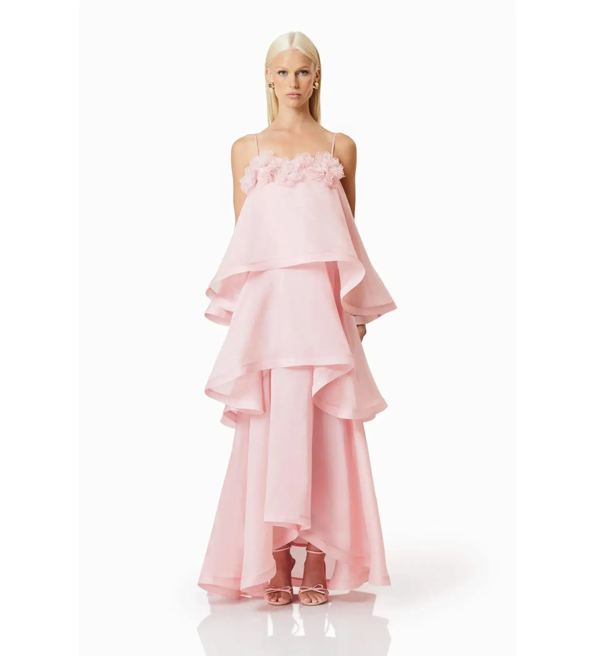 Elliatt Swallowtail Day To Night Maxi Dress Pink Size M/AU 10 - Image 1