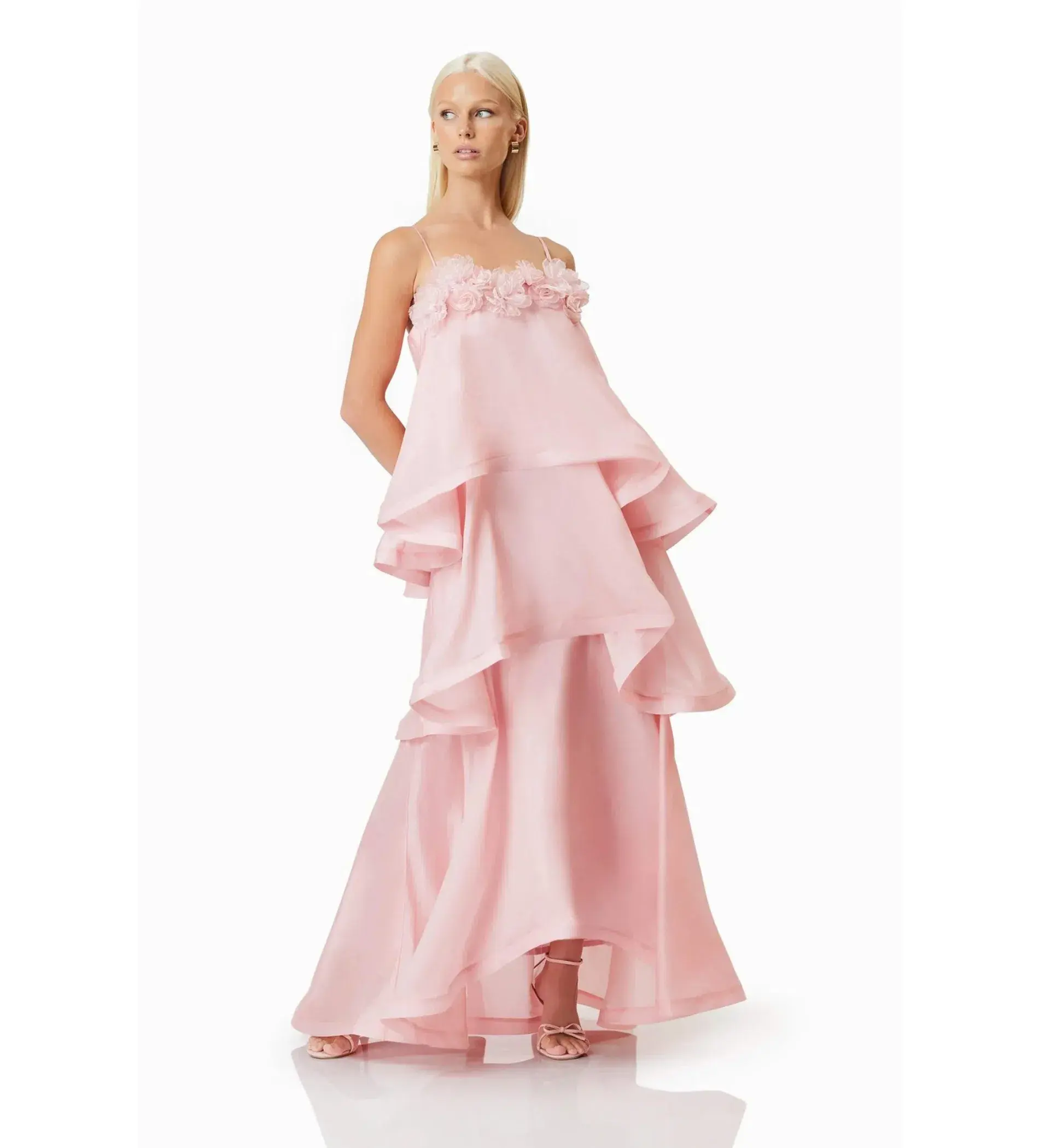 Elliatt Swallowtail Day To Night Maxi Dress Pink Size M/AU 10 - Image 3