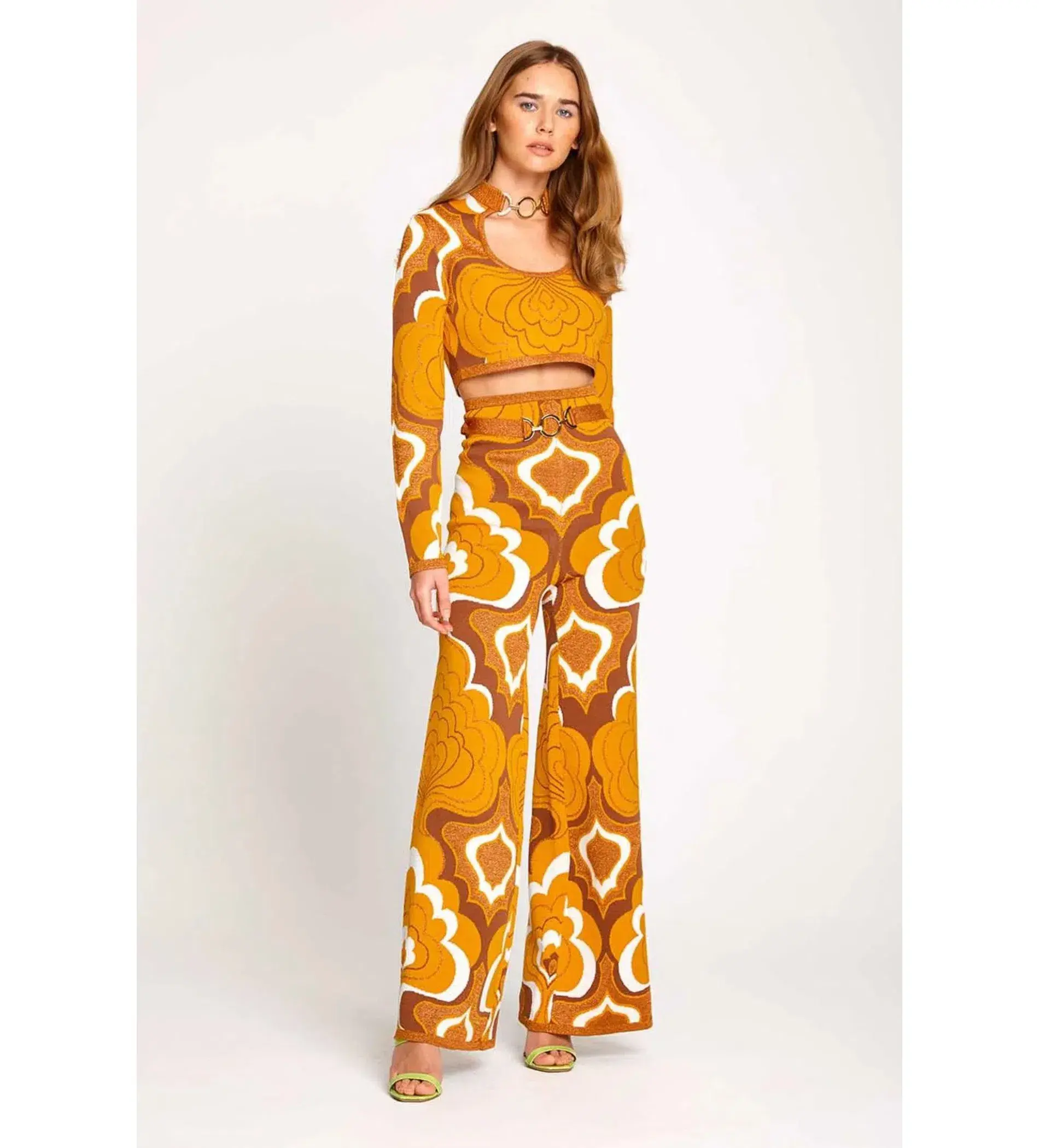 Alice McCall In Music Knit 70s Print Top Multi Size M / AU 10 - Image 2