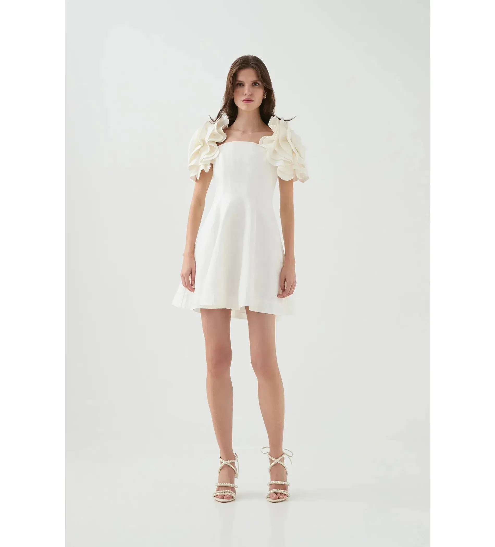 Aje Twyla Mini Dress Ivory Size AU 10 - Image 1