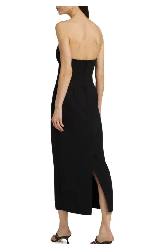 Acler Whitnell Bandeau Midi Black Dress Size AU 14 - Image 3