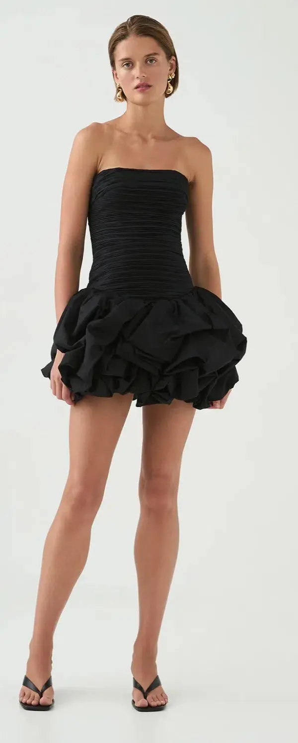 Aje Violette Bubble Hem Mini Dress Size 6 for rent on The Volte - main image