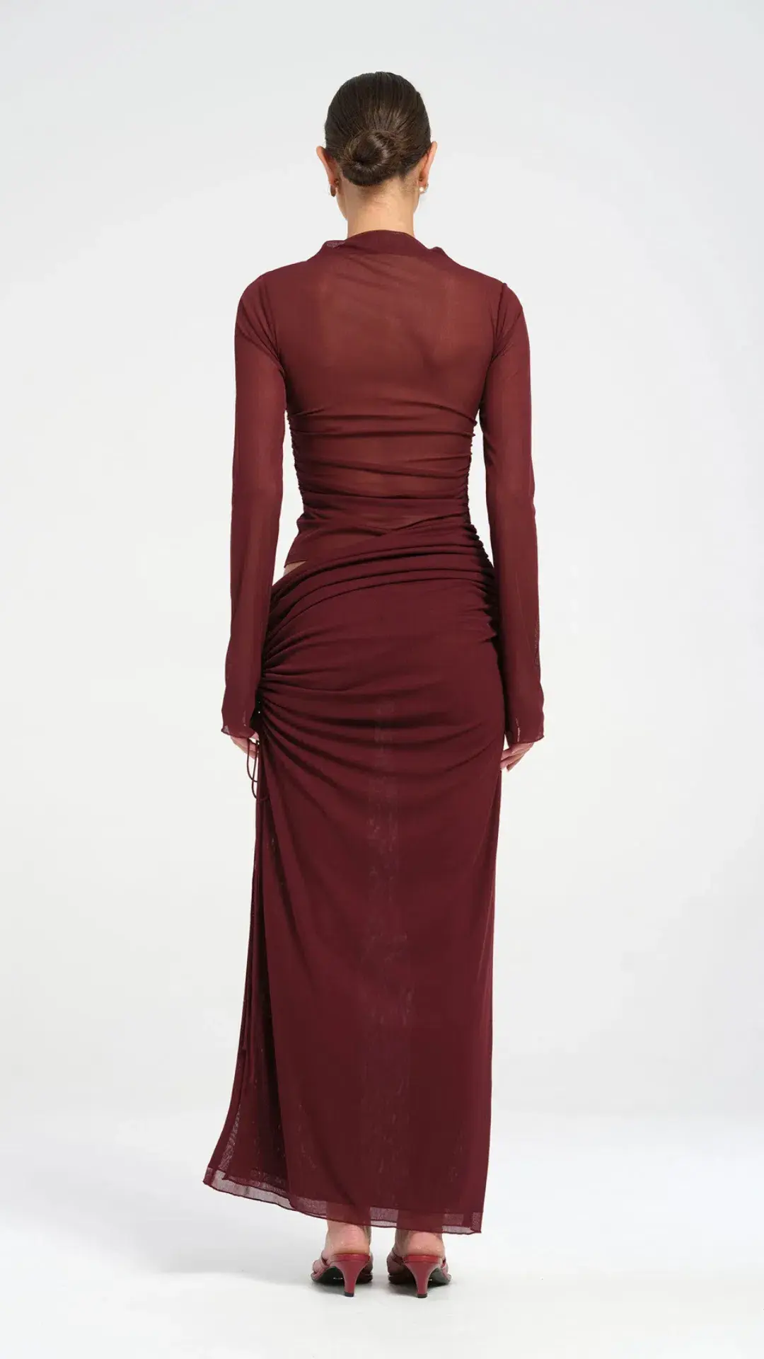 Benni Mable Maxi Dress in Plum Size 10  for rent on The Volte - main image