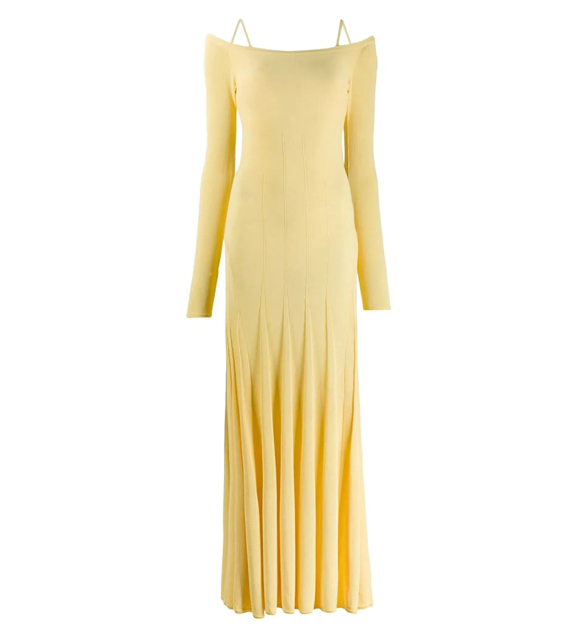 JacquemusLa Robe Maille Valensole Dress Yellow Size 8  - Image 2