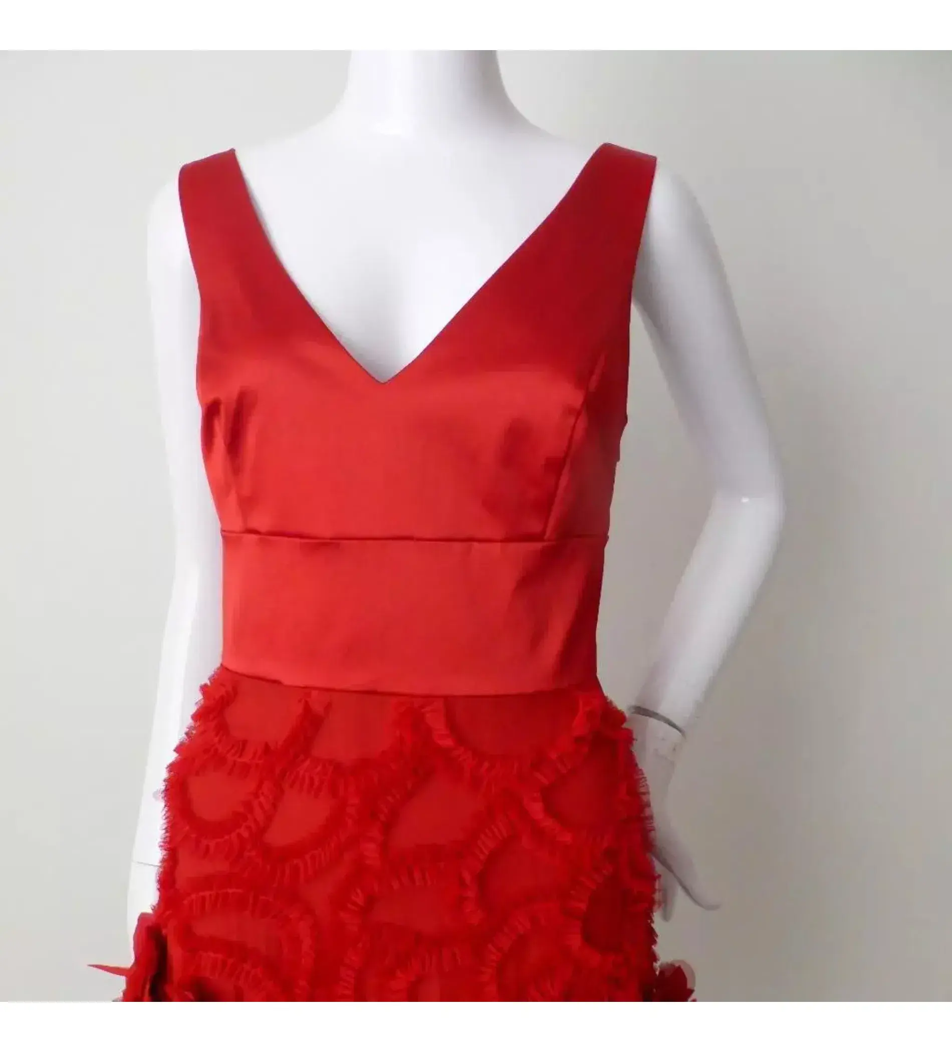 Alannah Hill Kick up a Storm Mini Dress Red Size 8 - Image 4