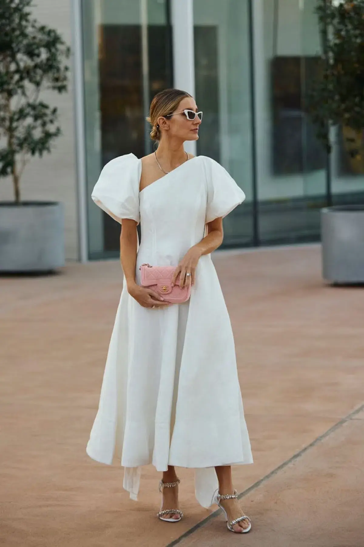Aje Arista Tulip Sleeve Midi Dress Ivory Size AU 16 - Image 8